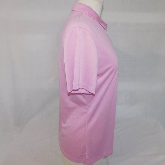 Callaway Womens Large Pink 1/4 Zip Short Sleeve Golf Polo Shirt - Picture 5 of 9